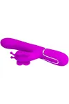 Multifunktions-Kaninchenvibrator 4 in 1 Schmetterling Fuchsia von Pretty Love Flirtation