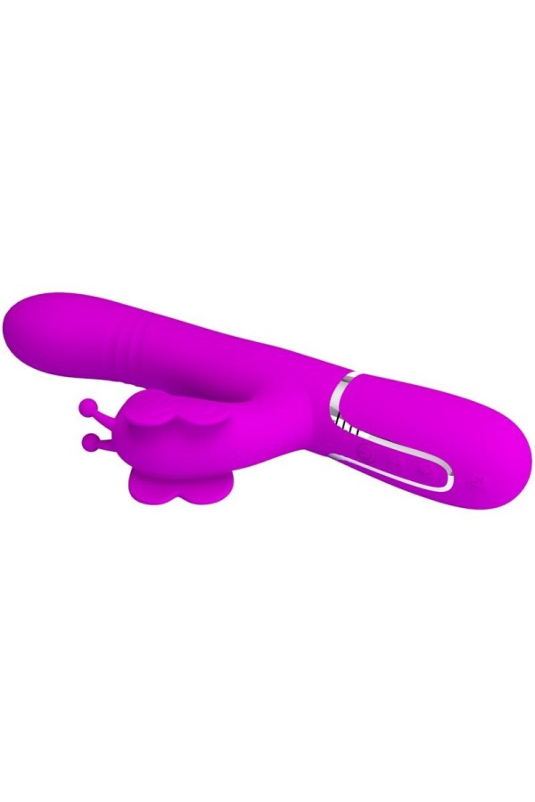 Multifunktions-Kaninchenvibrator 4 in 1 Schmetterling Fuchsia von Pretty Love Flirtation kaufen | Fesselliebe