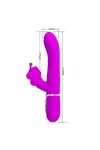 Multifunktions-Kaninchenvibrator 4 in 1 Schmetterling Fuchsia von Pretty Love Flirtation