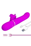 Multifunktions-Kaninchenvibrator 4 in 1 Schmetterling Fuchsia von Pretty Love Flirtation