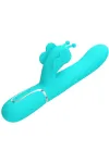 Multifunktions-Kaninchenvibrator 4 in 1 Schmetterling Aquagrün von Pretty Love Flirtation