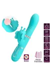 Multifunktions-Kaninchenvibrator 4 in 1 Schmetterling Aquagrün von Pretty Love Flirtation