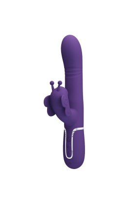 Multifunktions-Kaninchenvibrator 4 in 1 Schmetterling Lila von Pretty Love Flirtation kaufen | Fesselliebe