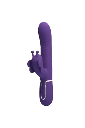 Multifunktions-Kaninchenvibrator 4 in 1 Schmetterling Lila von Pretty Love Flirtation