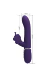 Multifunktions-Kaninchenvibrator 4 in 1 Schmetterling Lila von Pretty Love Flirtation