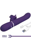 Multifunktions-Kaninchenvibrator 4 in 1 Schmetterling Lila von Pretty Love Flirtation