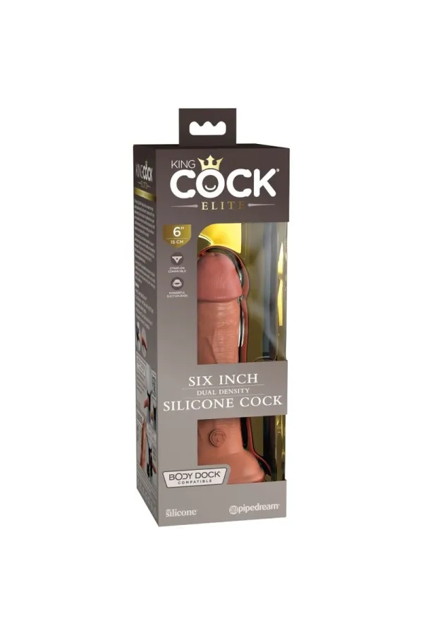 Realistischer Silikon Dildo Elite 17,8 cm Karamell von King Cock kaufen - Fesselliebe