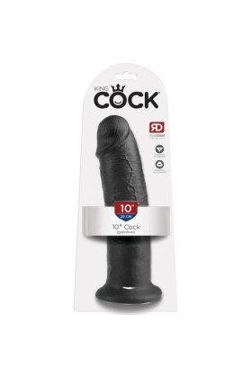 10 Dildo Schwarz 25 cm von King Cock kaufen | Fesselliebe