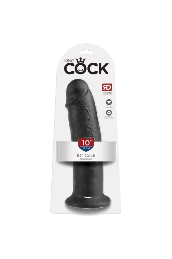 King Cock 10" Cock Schwarz 25 Cm von King Cock kaufen - Fesselliebe