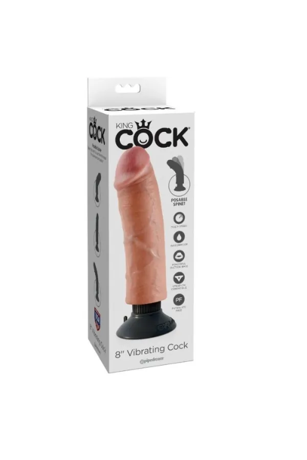 King Cock 20.32 Cm Vibrierendes Cockfleisch von King Cock kaufen - Fesselliebe