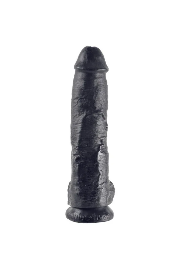 King Cock 10" Cock Schwarz mit Eier 25,4 Cm von King Cock kaufen - Fesselliebe