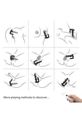 Manfun Vibrator & Stimulator Anal Plug mit Fernbedienung Schwarz von Armony Anal kaufen | Fesselliebe