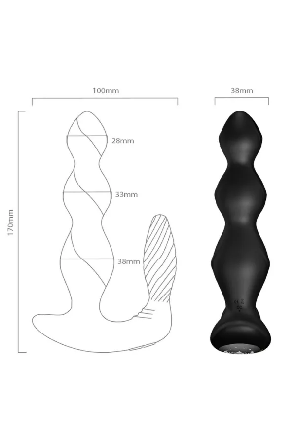 Manfun Vibrator & Stimulator Anal Plug Fernbedienung Schwarz von Armony For Him kaufen - Fesselliebe