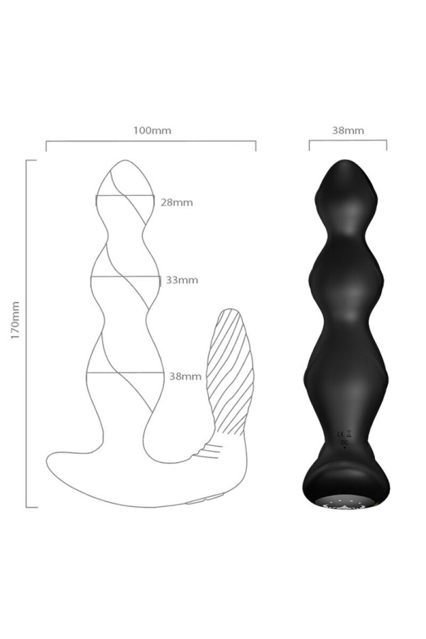 Manfun Vibrator & Stimulator Anal Plug mit Fernbedienung Schwarz von Armony Anal kaufen | Fesselliebe