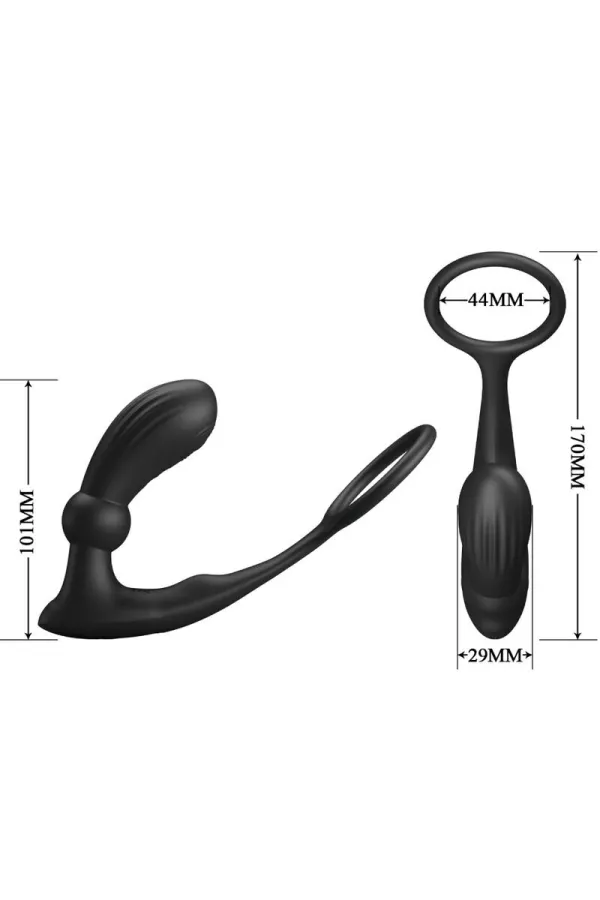 Warren Black Analring & Vibrator von Pretty Love Bottom kaufen - Fesselliebe