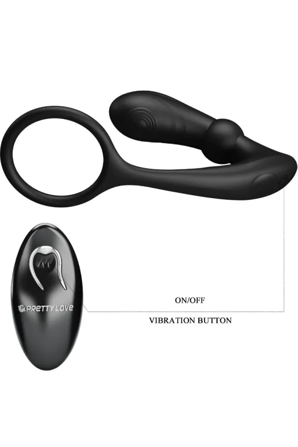 Warren Black Analring & Vibrator von Pretty Love Bottom kaufen - Fesselliebe