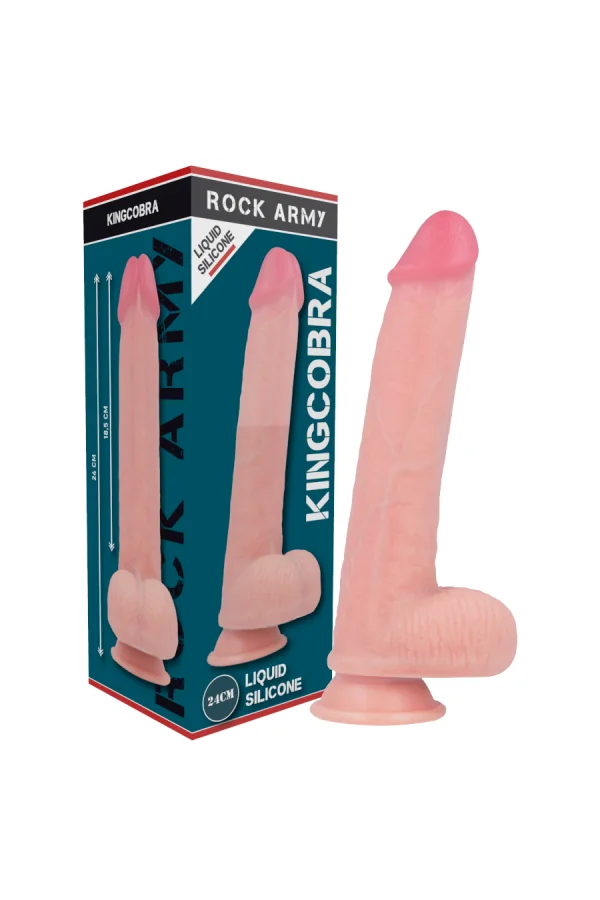 Liquid Silikon Premium Kingcobra Dildo Realistisch 24 X 4,8cm von Rock Army kaufen - Fesselliebe