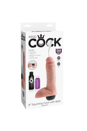 Realistischer Natürlicher Ejakulator-Penis 20.32 cm von King Cock kaufen | Fesselliebe