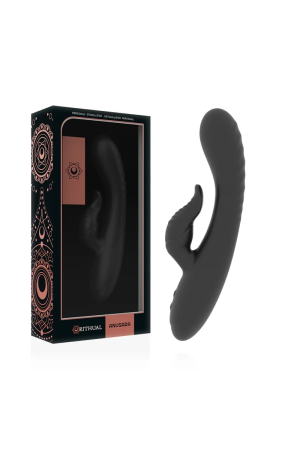 Anusara Dual Motor Wiederaufladbar 2.0 Rabbit Vibrator Schwarz von Rithual kaufen - Fesselliebe