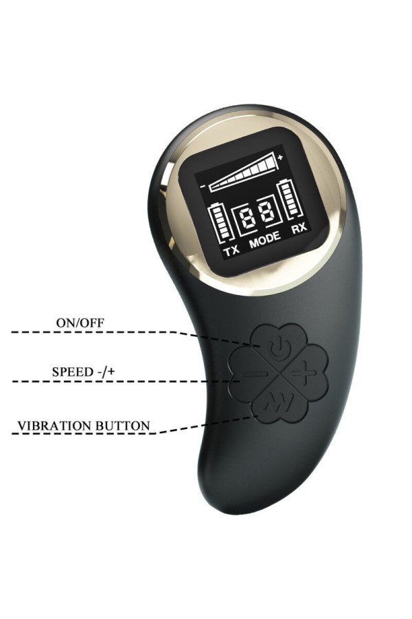 Nathan Double Pleasure Vibrator mit Fernbedienung von Pretty Love C-Type kaufen | Fesselliebe