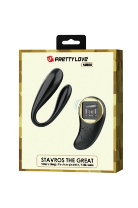Nathan Double Pleasure Vibrator mit Fernbedienung von Pretty Love C-Type kaufen | Fesselliebe