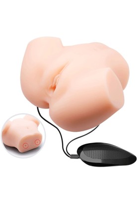 Realistische Vagina- und Anus-Doppelvibration von Crazy Bull kaufen | Fesselliebe