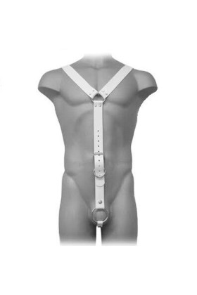 Harness Herren Weiss von Leather Body kaufen | Fesselliebe