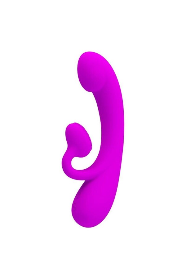 Aufrichtiger Vibrator und Klitoris-Sauger aus Violettem Silikon von Pretty Love kaufen | Fesselliebe