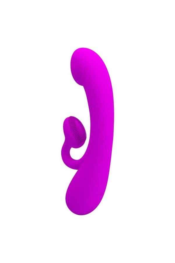 Aufrichtiger Vibrator und Klitoris-Sauger aus Violettem Silikon von Pretty Love kaufen | Fesselliebe