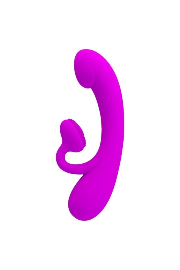 Aufrichtiger Vibrator und Klitoris-Sauger aus Violettem Silikon von Pretty Love kaufen | Fesselliebe