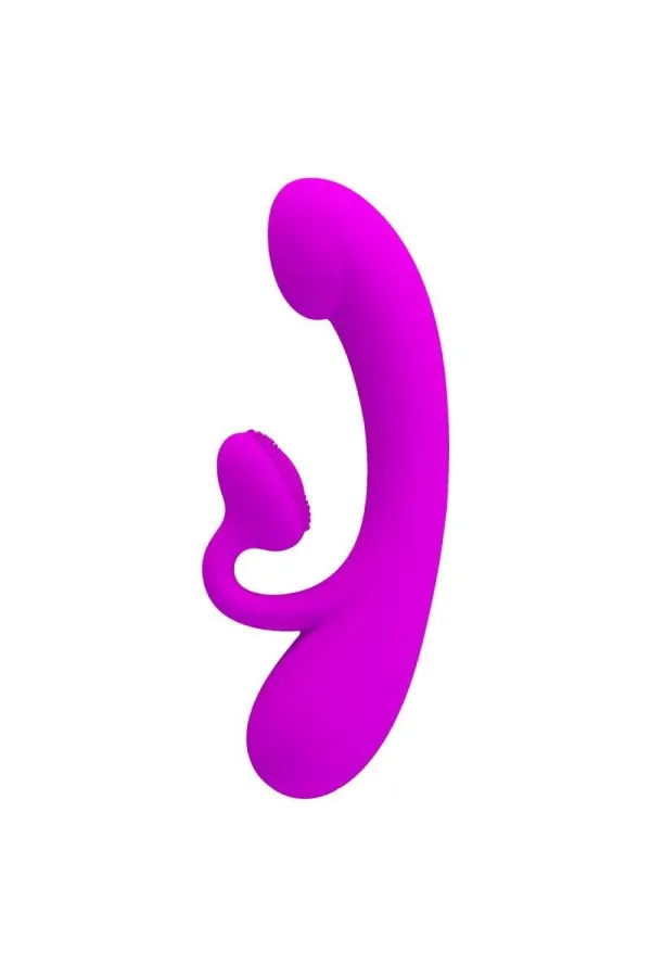 Vibrator und Klitoris-Sauger aus violettem Silikon von Pretty Love Flirtation kaufen - Fesselliebe