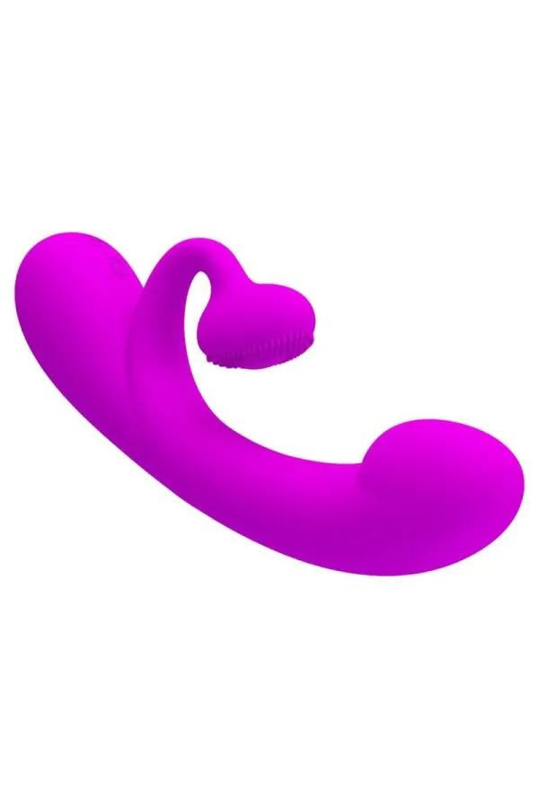 Vibrator und Klitoris-Sauger aus violettem Silikon von Pretty Love Flirtation kaufen - Fesselliebe