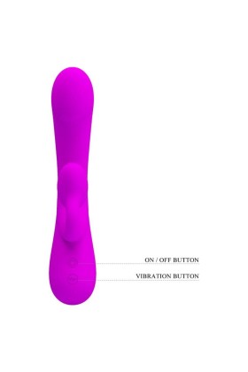 Aufrichtiger Vibrator und Klitoris-Sauger aus Violettem Silikon von Pretty Love kaufen | Fesselliebe