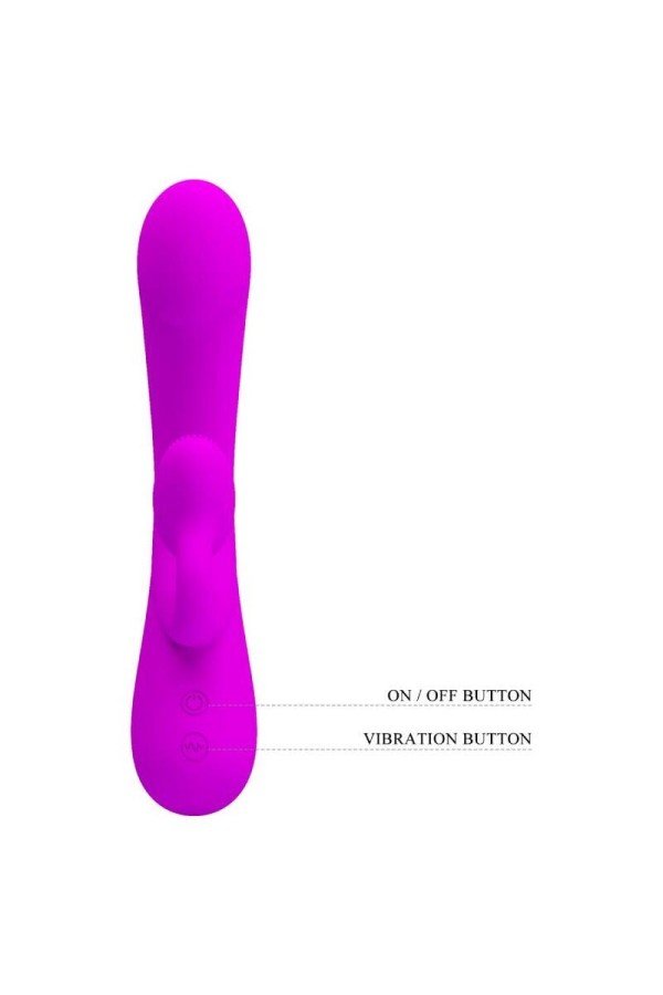 Aufrichtiger Vibrator und Klitoris-Sauger aus Violettem Silikon von Pretty Love kaufen | Fesselliebe