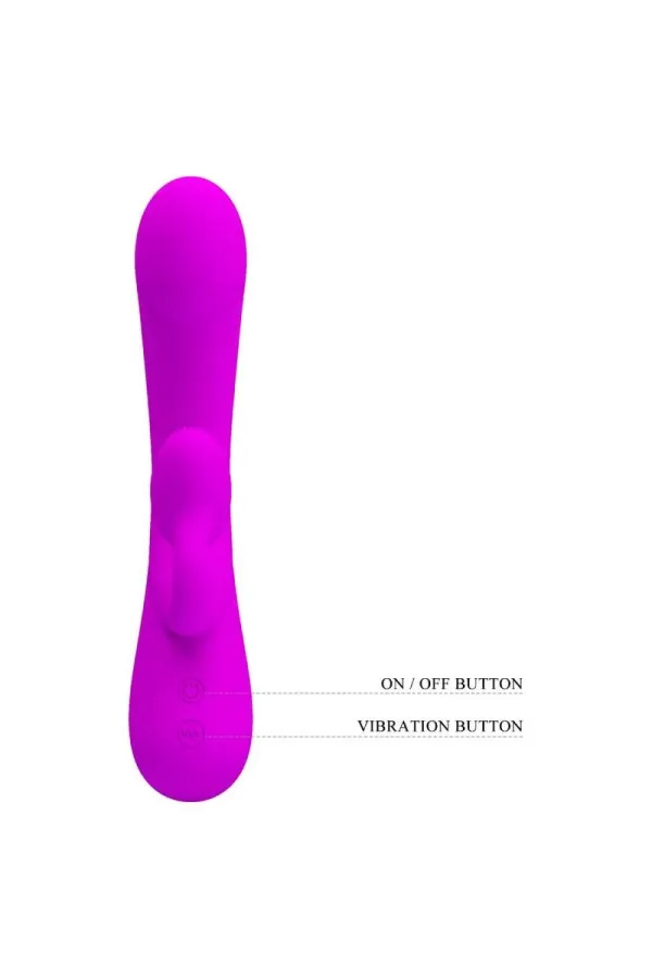 Vibrator und Klitoris-Sauger aus violettem Silikon von Pretty Love Flirtation kaufen - Fesselliebe