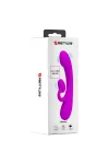 Vibrator und Klitoris-Sauger aus violettem Silikon von Pretty Love Flirtation kaufen - Fesselliebe