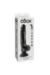 King Cock 23 Cm Vibrierender Hahn mit Schwarzen Eieren von King Cock kaufen - Fesselliebe