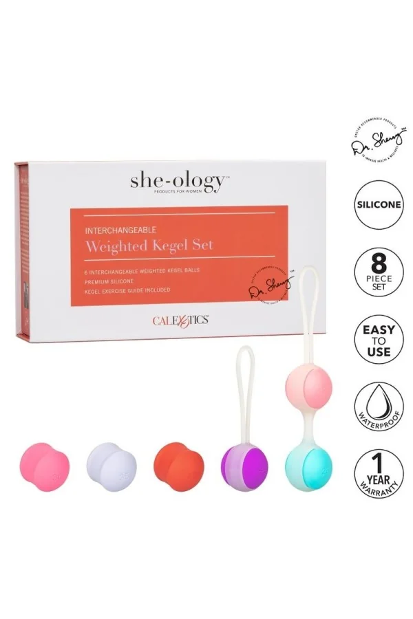 Calex She-Ology Schwerer Kegel Set von California Exotics kaufen - Fesselliebe