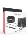 Kunstleder und Handschellen Schwarz von Darkness Bondage kaufen - Fesselliebe