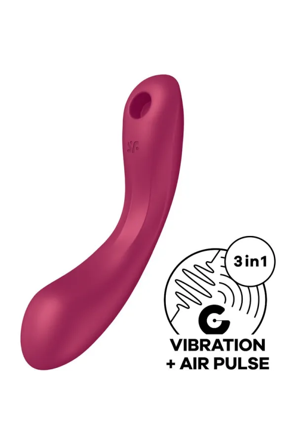 Curve Trinity 1 Air Pulse Vibration Red von Satisfyer Air Pulse kaufen - Fesselliebe