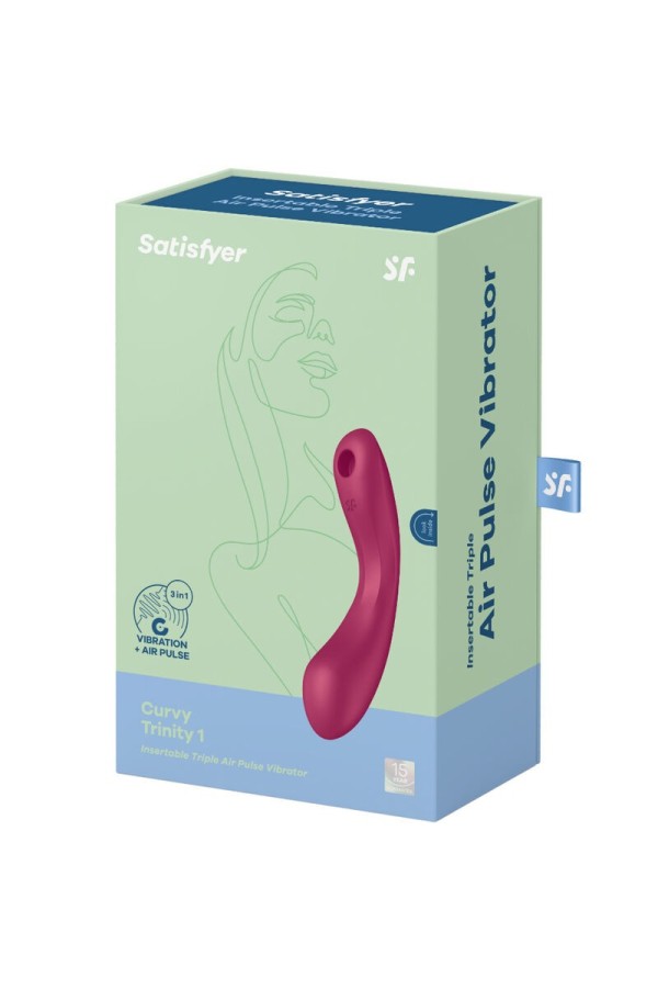 Curve Trinity 1 Air Pulse Vibration Red von Satisfyer Air Pulse kaufen | Fesselliebe