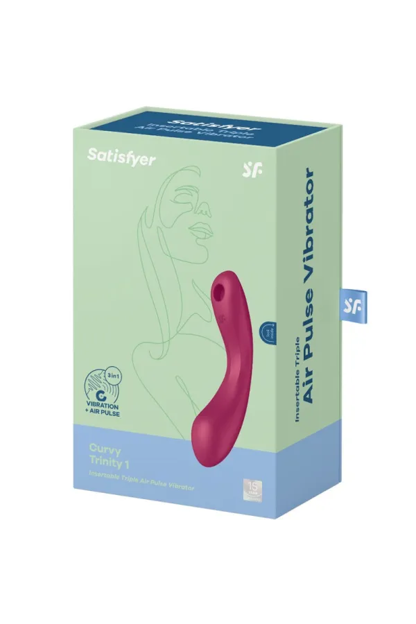 Curve Trinity 1 Air Pulse Vibration Red von Satisfyer Air Pulse kaufen - Fesselliebe