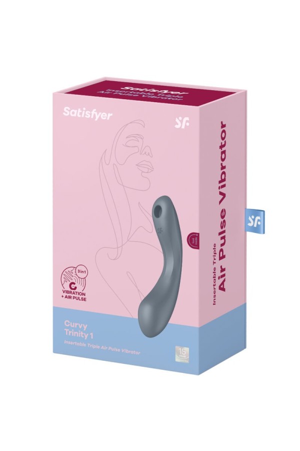 Curve Trinity 1 Air Pulse Vibration Grau von Satisfyer Air Pulse kaufen | Fesselliebe