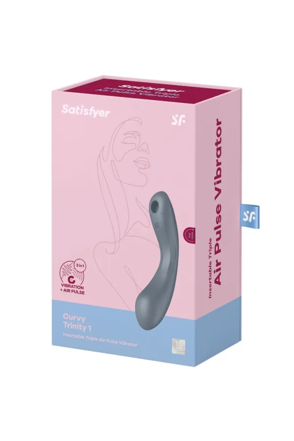 Curve Trinity 1 Air Pulse Vibration Grau von Satisfyer Air Pulse kaufen - Fesselliebe