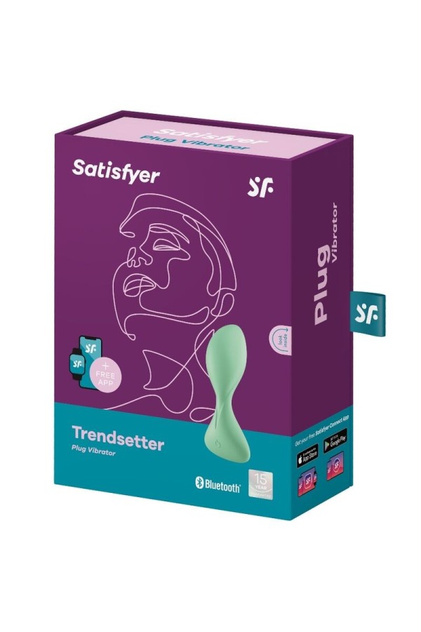 Trendsetter Vibrationsplugapp Grün von Satisfyer Connect kaufen | Fesselliebe