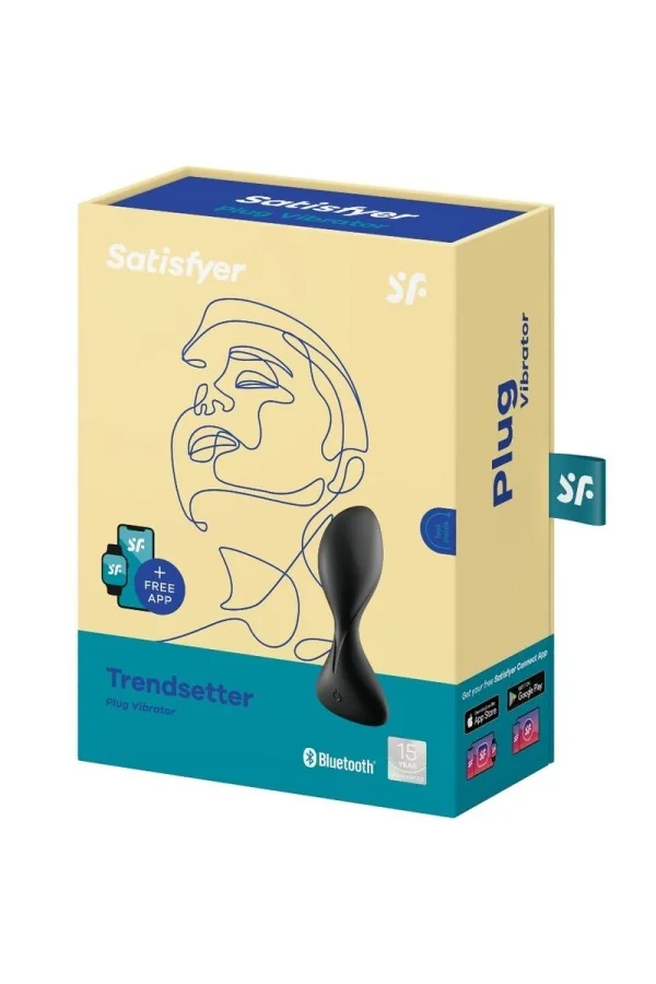 Trendsetter Vibrierender Plug Schwarz von Satisfyer Connect kaufen - Fesselliebe