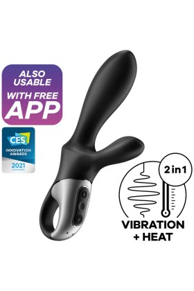 Heat Climax+ Anal Vibrator App Schwarz von Satisfyer Connect kaufen | Fesselliebe
