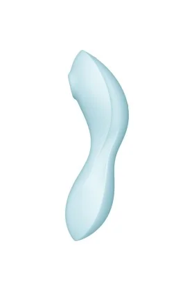 Curvy Trinity 5 Air Pulse Stimulator & Vibrator App Blau von Satisfyer Connect