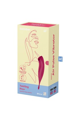Twirling Pro+ Air Pulse Stimulator & Vibrator App Rot von Satisfyer Connect kaufen | Fesselliebe