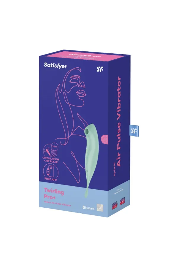 Twirling Pro+ Air Pulse Stimulator & Vibrator Grün von Satisfyer Connect kaufen - Fesselliebe